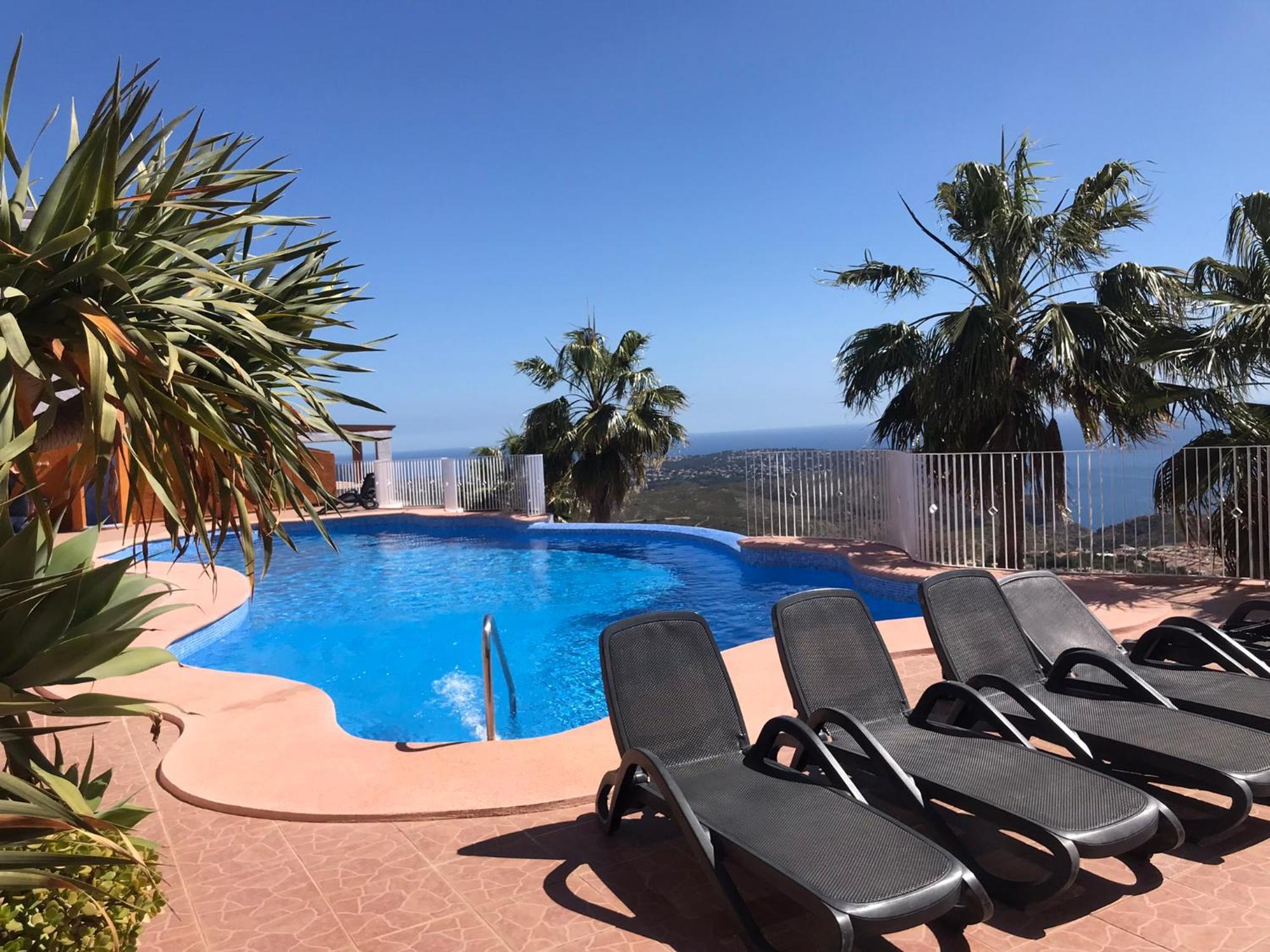 Ferienwohnung Vista Superior Hola Zeezicht!! Cumbre del Sol Exterior foto